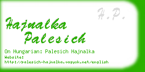 hajnalka palesich business card